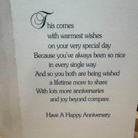 
              Pink and Orange Boquet Anniversary Card
            