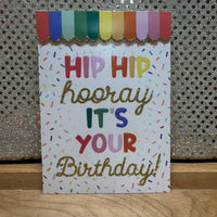 
              Hip Hip Hooray Birthday Card
            