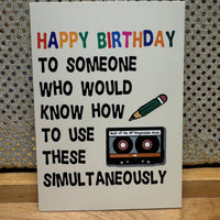 
              Cassette Tape Birthday Card
            