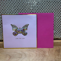 
              Pink Butterfly Card
            