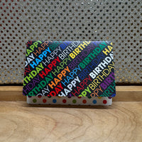 
              Rainbow Poka-Dot Card Holder
            