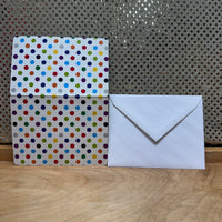 
              Rainbow Poka-Dot Card Holder
            