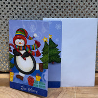 
              Penguin "Just Believe" Gift Card Holder
            