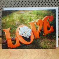 
              LOVE Word Art Wedding Card
            