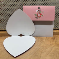 
              Heart Shaped Flowery Card
            