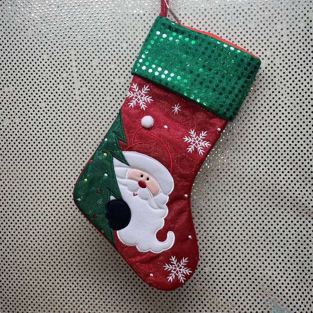 Sparkle Stockings-Santa