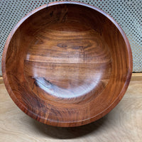 
              Stained Wooden Bowl Basket
            