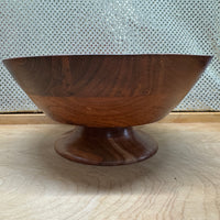 
              Stained Wooden Bowl Basket
            