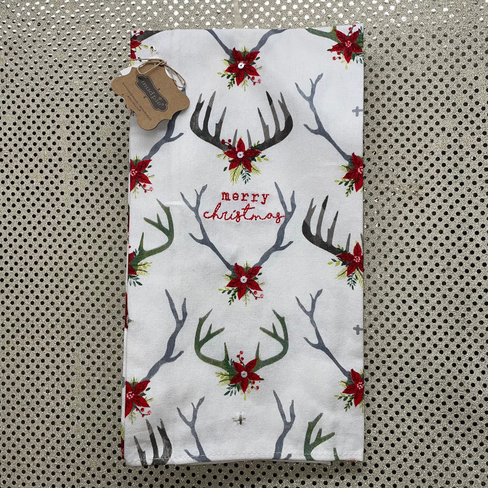 Antler Deer Embellished Towel