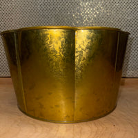 
              Gold Scalloped Metal Basket
            
