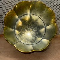 
              Gold Scalloped Metal Basket
            