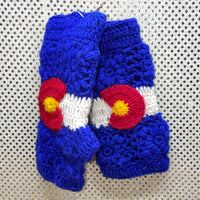 CO Flag Fingerless Gloves