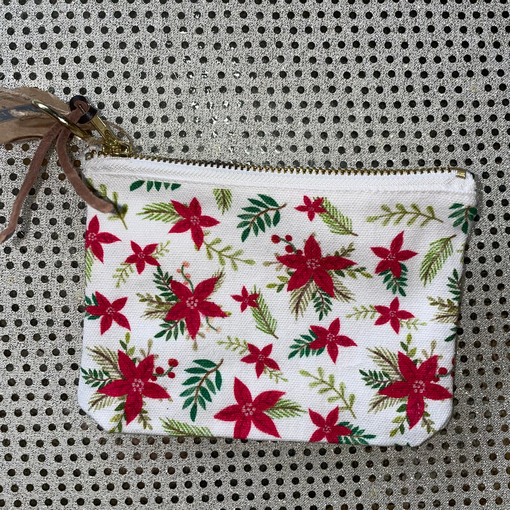 Poinsettias Zip Pouch