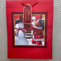 Santa/Snowman Luxury Gift Bag L