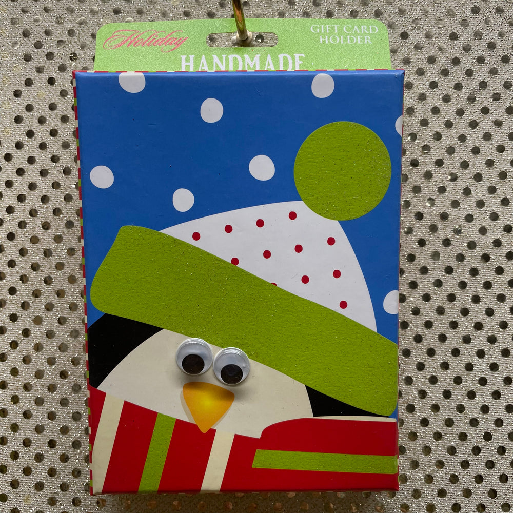 Christmas Gift Card Box Penguin