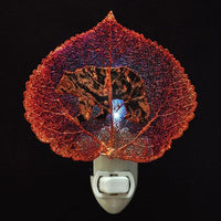 Real Leaf Night Light - Bear Iridescent Aspen