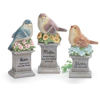 
              Bird on Pedestal with Mom Message
            