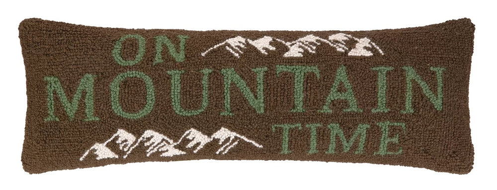 On Mountain Time Hook Pillow