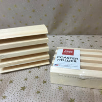 Wooden Coaster Holder (holds 4)