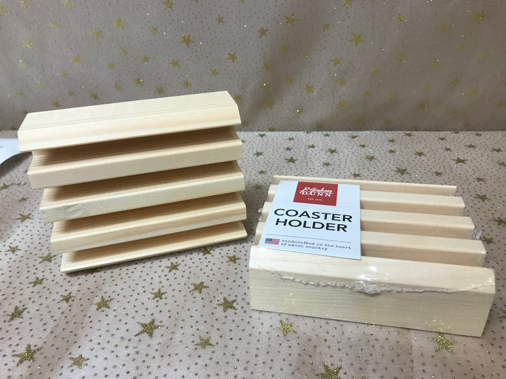 Wooden Coaster Holder (holds 4)