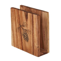Rustic Bear Wood Napkin Holder
