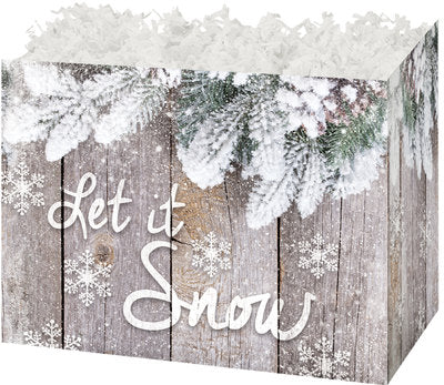 Rustic Pine Basket Box - SMALL ONLY