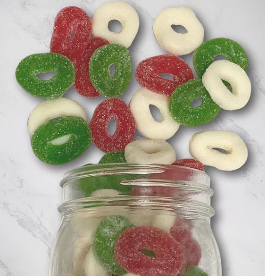 Sanded Gummy Wreaths