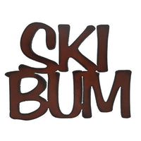 Rustic Iron Ski Bum Sign