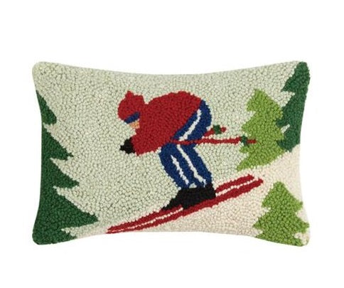 Skier Hook Pillow