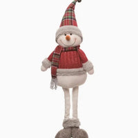 Jumbo Plush Snowman with Telescoping Legs