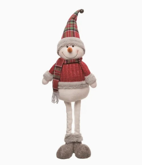 Jumbo Plush Snowman with Telescoping Legs