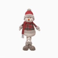 Plush Snowman with Telescoping Legs