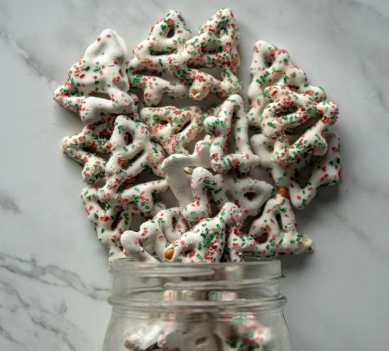 Sprinkle Tree Pretzels