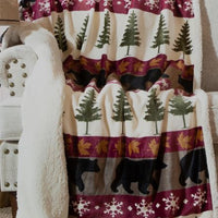 Tall Pine Fleece Throw