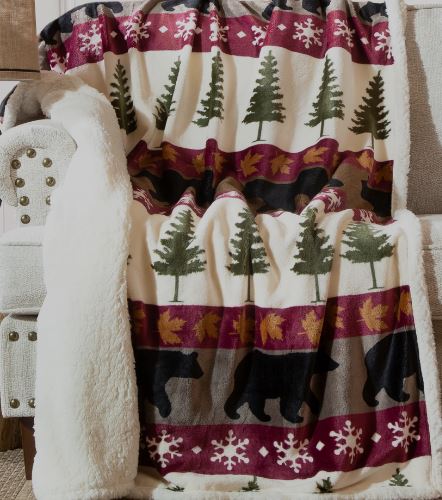 Tall Pine Fleece Throw