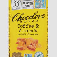 Chocolove Toffee & Almonds Milk Chocolate Bar