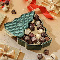 Festive Forest Belgian Truffle Tree Tin