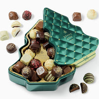 Festive Forest Belgian Truffle Tree Tin