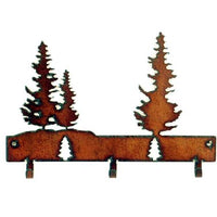 Rustic Iron Trees - 3 Hooks
