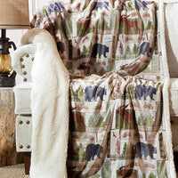Vintage Lodge Fleece Throw