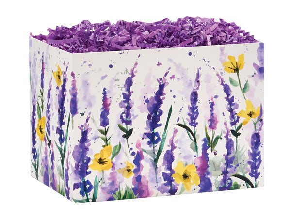 Watercolor Flowers Basket Box - SMALL ONLY