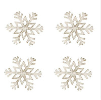 
              White Snowflake Napkin Rings
            