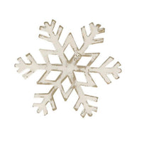 White Snowflake Napkin Rings