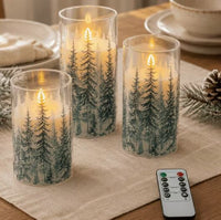 
              Winter Forest LED Flameless Candle Set
            