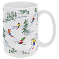 Down The Slope Ceramic Ski Mug