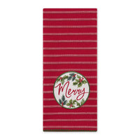 
              Merry Holly Embellished Dishtowel
            