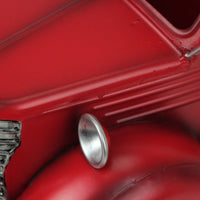 
              Red Metal Vintage Pickup Truck Basket
            