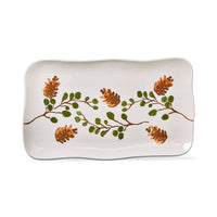 
              Pinecone Sprig Rectangular Platter
            