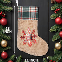 
              Red-Green Plaid Christmas Stockings
            