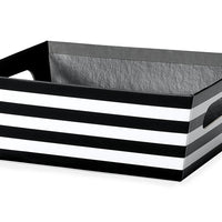 Black/White Stripes Market Tray